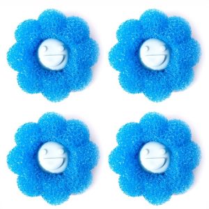 4pcs / Set Household Anti-tangle Laundry Balls Anti-knotting Laundry Cleaning Ball for Washing Machine (Blue)
