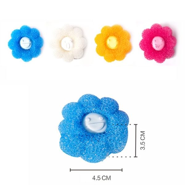 4pcs / Set Household Anti-tangle Laundry Balls Anti-knotting Laundry Cleaning Ball for Washing Machine (Blue) - Image 2
