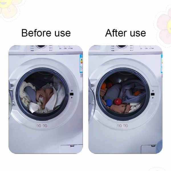 4pcs / Set Household Anti-tangle Laundry Balls Anti-knotting Laundry Cleaning Ball for Washing Machine (Blue) - Image 4