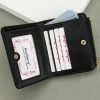 Baellerry N2401 PU Leather Short Wallet with Multiple Card Slots Cross Flower Zipper Coin Purse (Brown) - Image 5