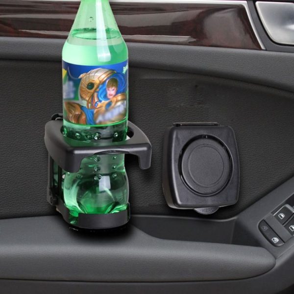 Car Air Vent Multifunctional Drink Holder Car Mug Stand Ashtray Rack (Gray) - Image 7