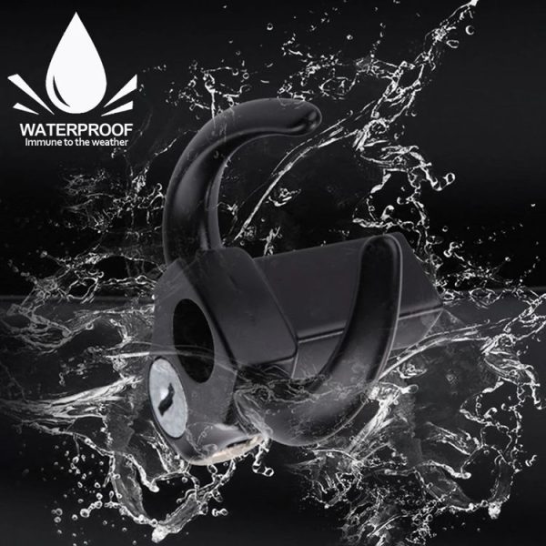 Bullhead Helmet Lock Hooks Front Universal No-Punch Motorcycle Bike Storage Hook (Black) - Image 4