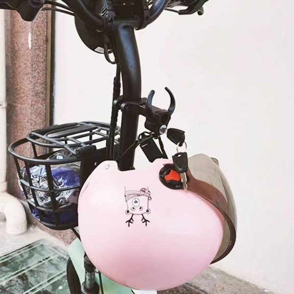 Bullhead Helmet Lock Hooks Front Universal No-Punch Motorcycle Bike Storage Hook (Black) - Image 5