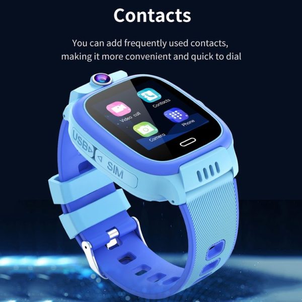 Y36 1.44-inch 4G Video Call Waterproof Smart Children Phone Watch with SOS Function (Pink) - Image 10