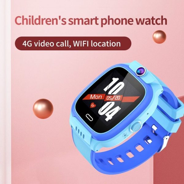 Y36 1.44-inch 4G Video Call Waterproof Smart Children Phone Watch with SOS Function (Pink) - Image 3