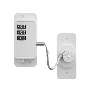 Children Window Safety Lock Limited Positioning Password Refrigerator Lock (White)