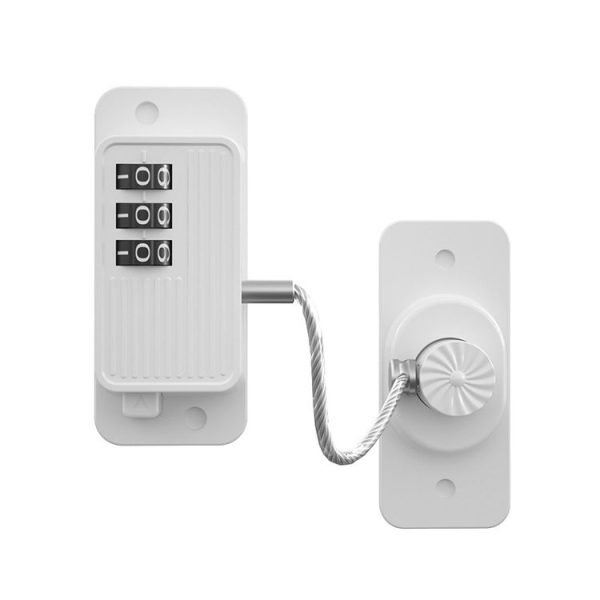 Children Window Safety Lock Limited Positioning Password Refrigerator Lock (White)