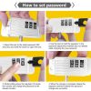 Children Window Safety Lock Limited Positioning Password Refrigerator Lock (White) - Image 10