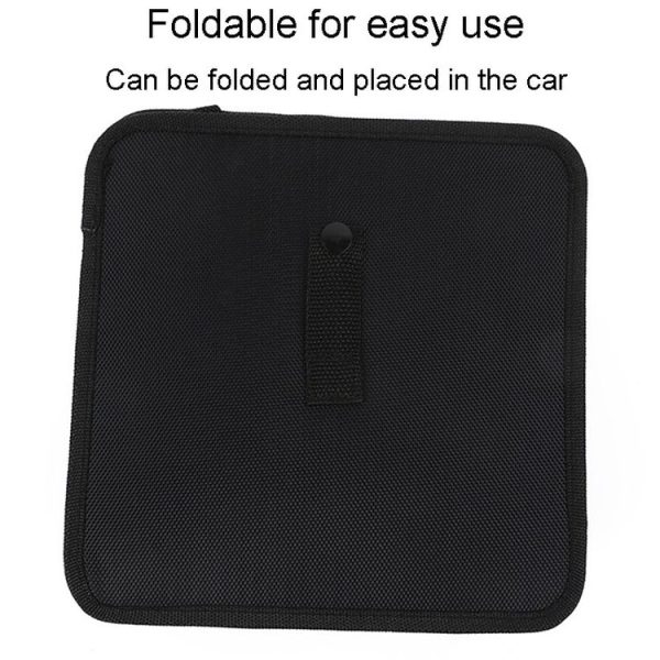 Car Seatback Trash Can Automotive Multifunctional Storage Organizer, Style: Black Red Edge - Image 3