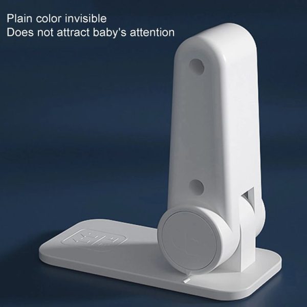 Children Safe Lock Door Handle Fixed Anti-Opening Lock (White) - Image 6