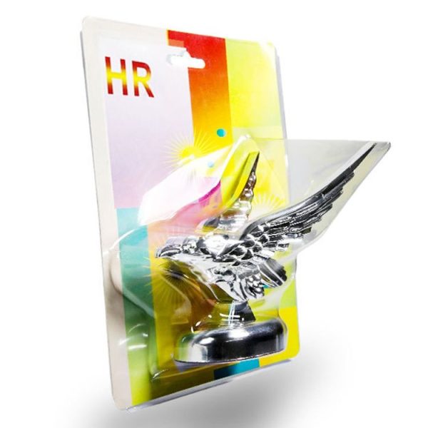 Car Hood Decoration 3D Spread Wings Flying Eagle Modification Universal Car Emblem (Silver) - Image 9