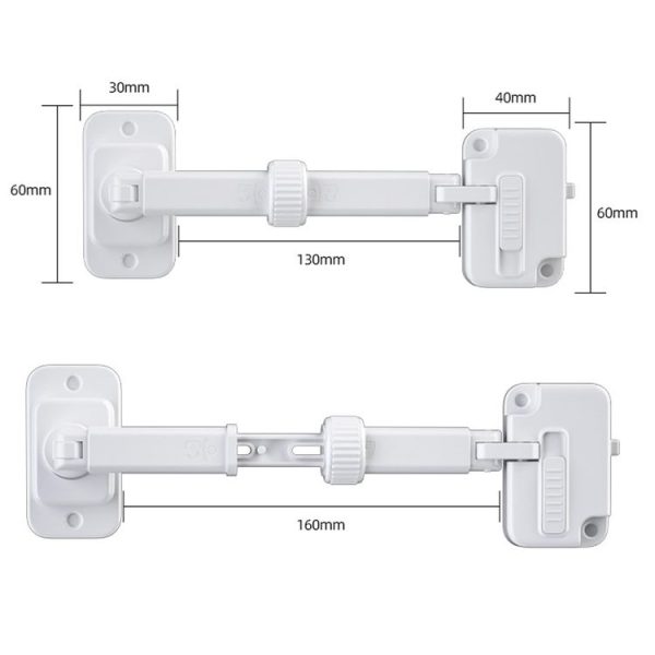 Window Limator Lock Children Safety Lock Anti-Theft Window Lock (White) - Image 4