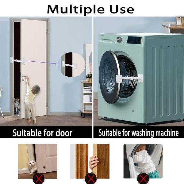 Window Limator Lock Children Safety Lock Anti-Theft Window Lock (White) - Image 9