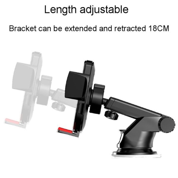 Air Vent Model Car Cell Phone Telescopic Holder Universal Automobile Navigation Bracket (Black) - Image 3