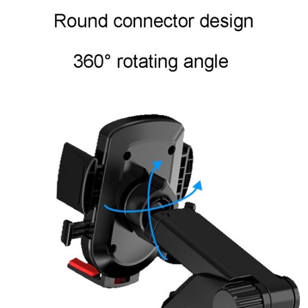 Air Vent Model Car Cell Phone Telescopic Holder Universal Automobile Navigation Bracket (Black) - Image 4