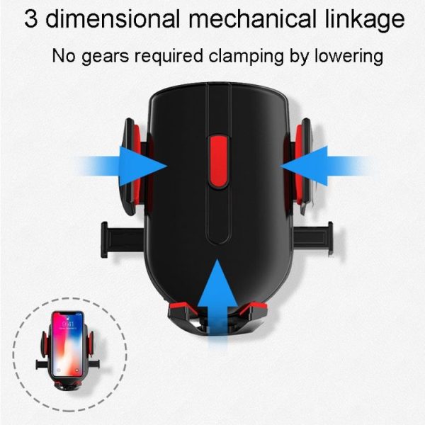 Air Vent Model Car Cell Phone Telescopic Holder Universal Automobile Navigation Bracket (Black) - Image 7