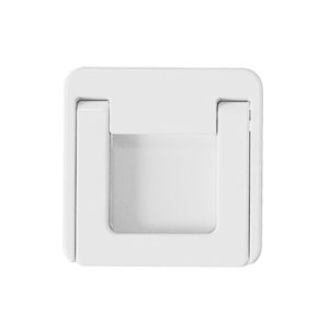 Children Protective Window Lock Flat Movement Doors Drawers Lock Cabinet Door Handle (White)