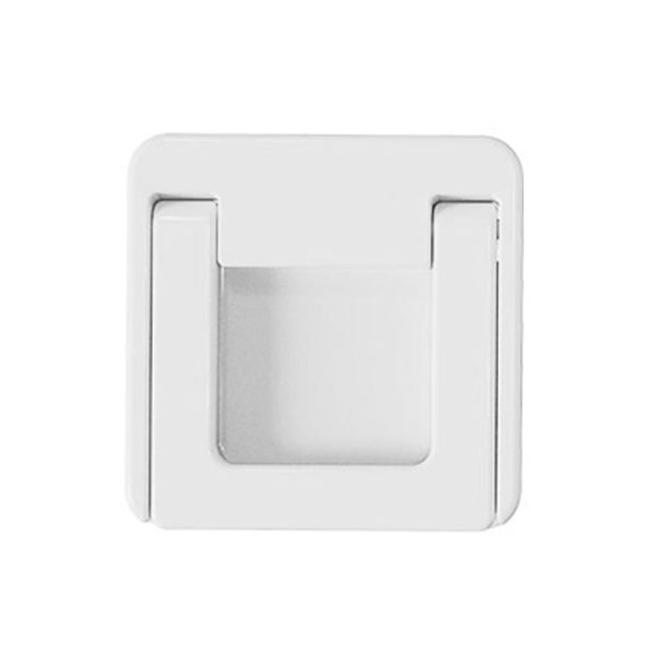 Children Protective Window Lock Flat Movement Doors Drawers Lock Cabinet Door Handle (White)