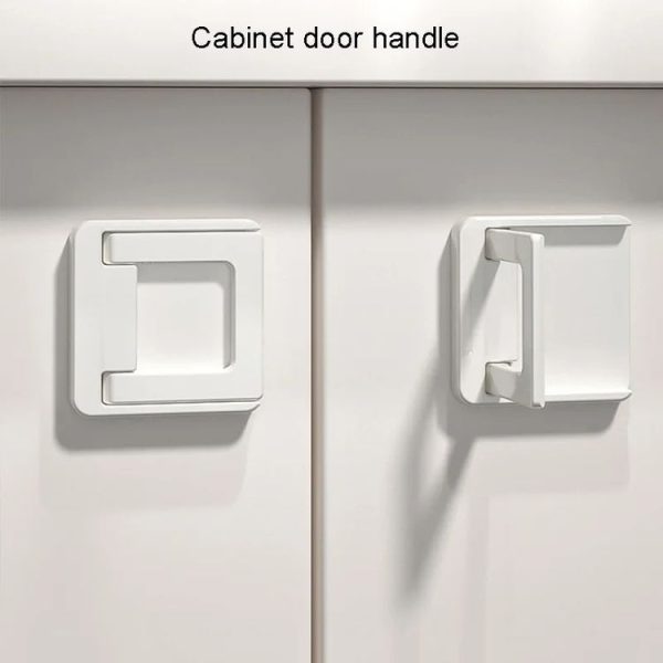 Children Protective Window Lock Flat Movement Doors Drawers Lock Cabinet Door Handle (White) - Image 8