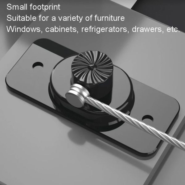 Multifunctional Children Window Safety Lock With Key Refrigerator Cabinet Lock Dual Purpose Limator (White) - Image 5