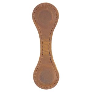 Vintage Leather Bookmark Clip Handmade Magnetic Corner Page Bookmarks (Crazy Horse Brown)