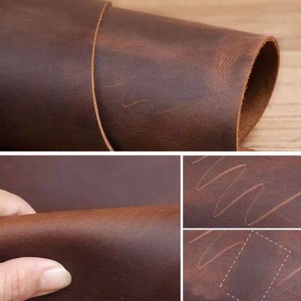 Vintage Leather Bookmark Clip Handmade Magnetic Corner Page Bookmarks (Crazy Horse Brown) - Image 5