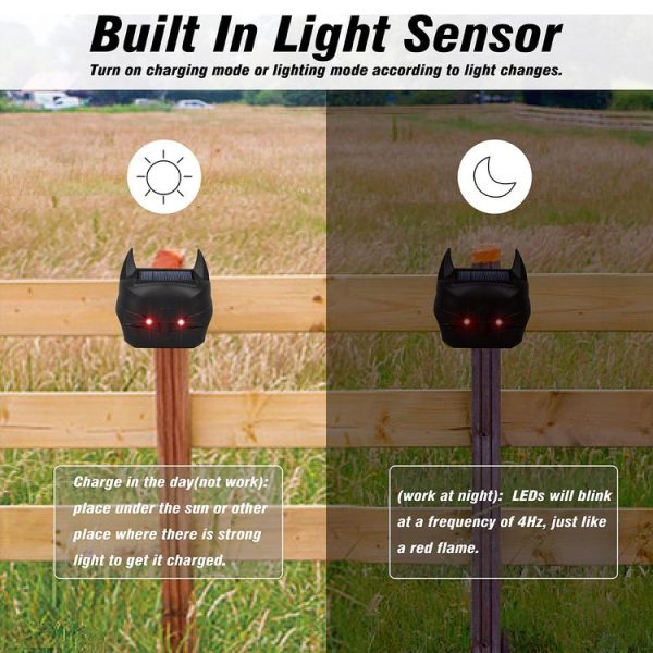 MS-216 Solar Red Light Burst Flash Mouse Repeller Ultrasonic Animal Repeller - Image 7