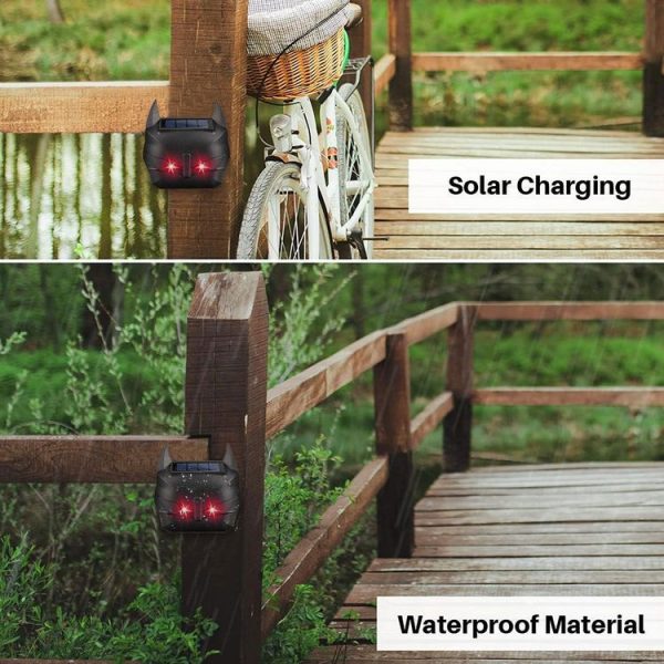 MS-216 Solar Red Light Burst Flash Mouse Repeller Ultrasonic Animal Repeller - Image 8