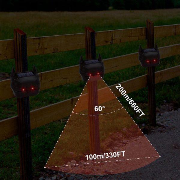 MS-216 Solar Red Light Burst Flash Mouse Repeller Ultrasonic Animal Repeller - Image 9