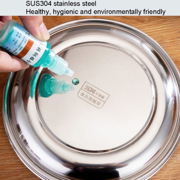14cm Single Layer 304 Stainless Steel Round Lunch Box - Image 5