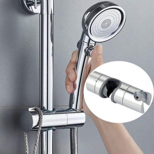 Straight-buckle Adjustable Shower Bracket Shower Rod Lift Base Shower Head Rack (18-25) - Image 2