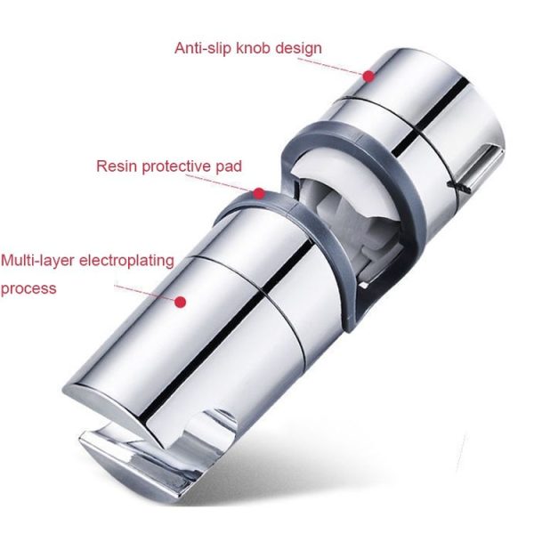 Straight-buckle Adjustable Shower Bracket Shower Rod Lift Base Shower Head Rack (18-25) - Image 3