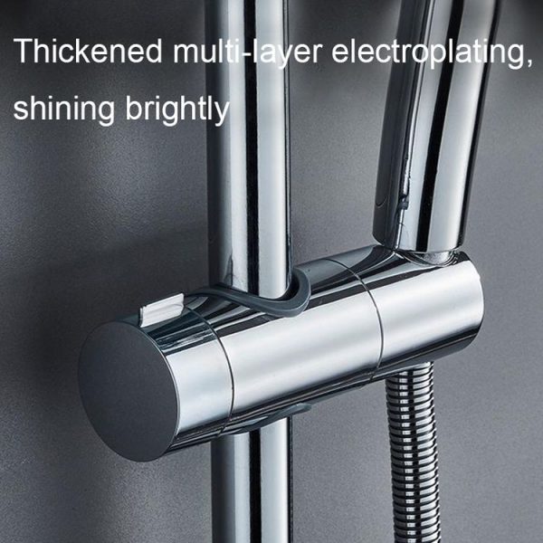 Straight-buckle Adjustable Shower Bracket Shower Rod Lift Base Shower Head Rack (18-25) - Image 6