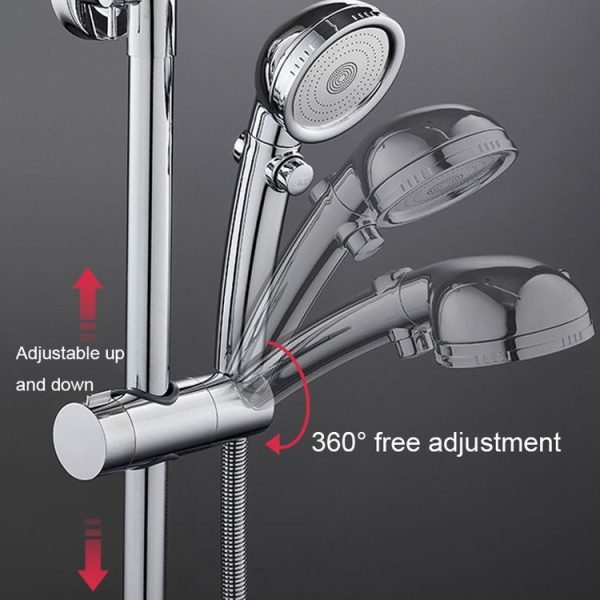 Straight-buckle Adjustable Shower Bracket Shower Rod Lift Base Shower Head Rack (18-25) - Image 8