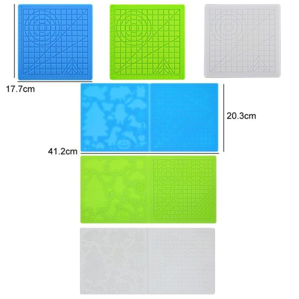 3D Printing Pen Copy Silicone DIY Painting Template Mat, Specification: Blue - Image 2