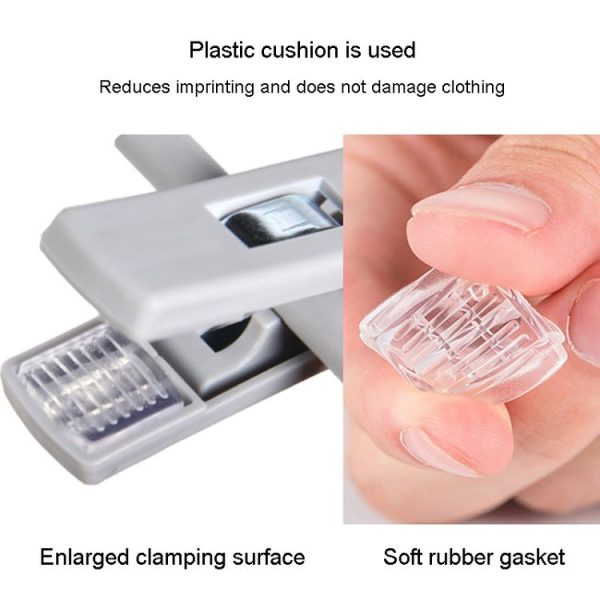360 Degree Rotatable Non-Slip Multifunctional Clothes Hanger Home Wardrobe Traceless Pants Hanging Clip (Grey) - Image 4