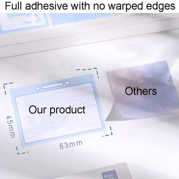 256pcs / Box Pull Out Sticky Notes Office Memo Ticket Paper (Gradient Blue) - Image 3