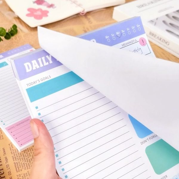 60pages / Book Weekly Planning Note Pad Schedule Time Management Planning Notebook (Jh002) - Image 5