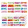 15sheets / Set 240pcs Water Color English Motivational Stickers Diary Water Cup Gift DIY Stickers (G007) - Image 4