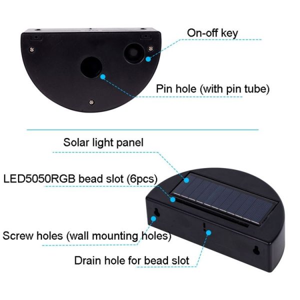 Dinosaur Solar 3D Lawn Projection Light Acrylic Garden Plug-In Lamp - Image 4