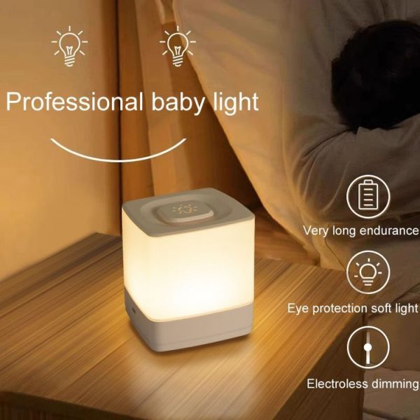 LED Sleeping Night Light Bedroom Warm Light Ambiance Bedside Lamp, Model: Plug-In - Image 2