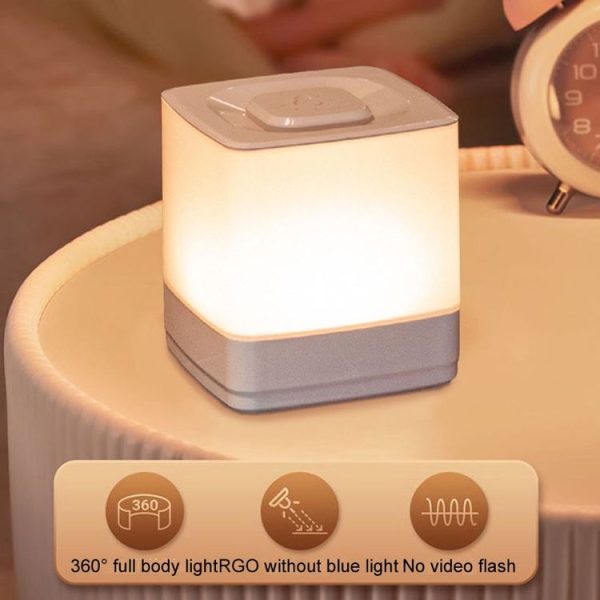 LED Sleeping Night Light Bedroom Warm Light Ambiance Bedside Lamp, Model: Plug-In - Image 3