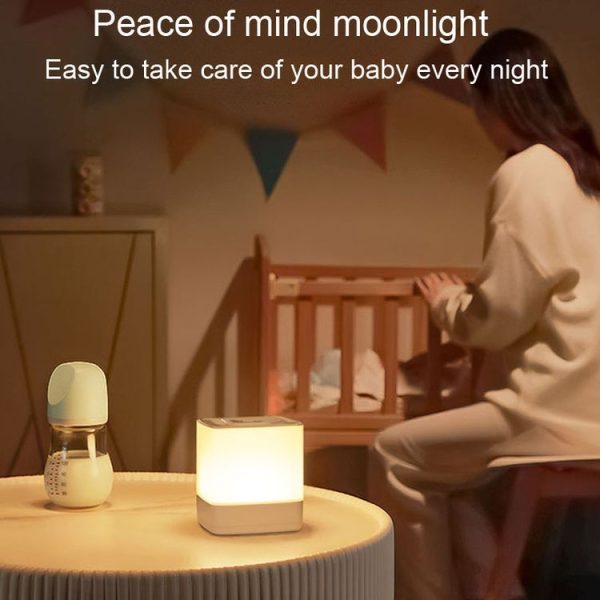 LED Sleeping Night Light Bedroom Warm Light Ambiance Bedside Lamp, Model: Plug-In - Image 5