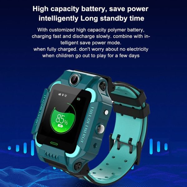Q19 1.44-inch 360-degree Rotating Positioning Camera Smart Waterproof Children Calling Watch (Green) - Image 10