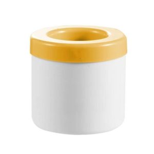 Cylindrical Silicone Ice Cube Cup Ice Making Mold (Yellow)