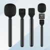 Microphone Interview Handle For DJI Mic / Moma / Rode Wireless Go / Relacart (Black) - Image 2
