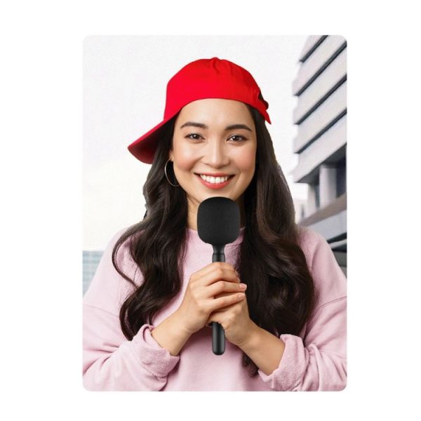 Microphone Interview Handle For DJI Mic / Moma / Rode Wireless Go / Relacart (Black) - Image 7