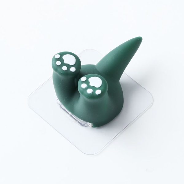 Cartoon Animal Punch-free Hook Traceless Plug Holder Bathroom Cute Toothbrush Hanger, Spec: Dinosaur Tail