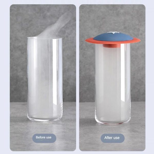 Push Switch Kitchen Sink Filter Deodorizer Cover (Blue Red) - Image 4