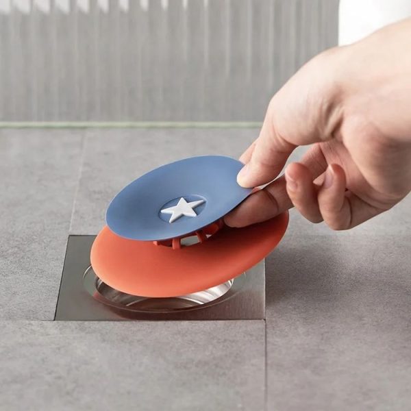 Push Switch Kitchen Sink Filter Deodorizer Cover (Blue Red) - Image 6